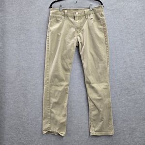 Levi's 511 Men Jeans 32X30 Khaki Khakis Slim Fit Button Twill 28" Inseam